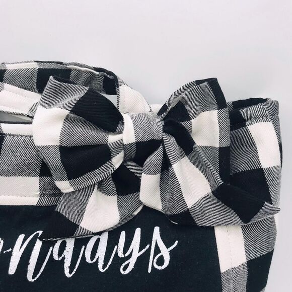 Handmade Tote Bag: Repurposed, Mondays are for the Bachelor Black White Red - Picture 4 of 8